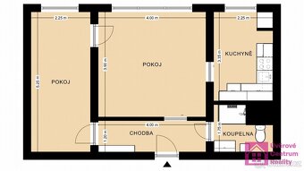 Prodej bytu 2+1, 44 m2, Na Valtické, Břeclav - Charvátská No - 8
