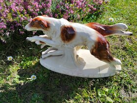Staré porcelánové sousoší psů - 8
