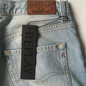 Replay kratasy dámské nové džínové modré šortky - 8