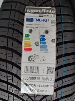4x nové 235 55 R18 Good Year SUV Vector Gen.3 M+S Seal Tech - 8