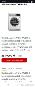 Sušička AEG 8kg - 8