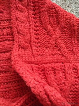 Nové unisex pletené kruhové šály ALPINE PRO - šedá, oranžová - 8