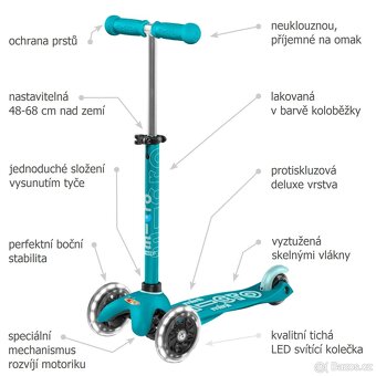 Mini Micro Deluxe Aqua LED kolecka - 8