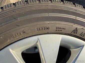 4x al kola 5x120 17 + pneu zimní 215/60 R17C - 8