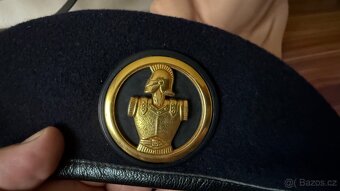 Starý Francouzský armádní vojenský baret - 8