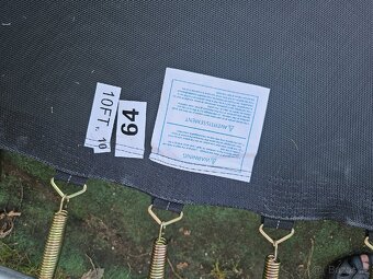 PRAKTICKY NOVÁ TRAMPOLÍNA 3,5M - 8