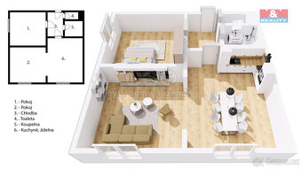 Prodej bytu 3+kk, 64 m², Jesenice, ul. V Lázních - 8