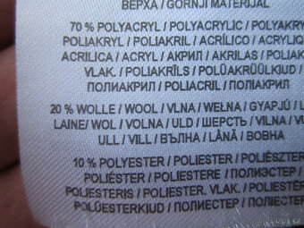 Černo bílý kabát zn. Amisu, S/M, výborný stav, vlna - 8