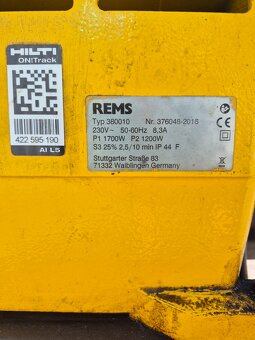 Elektrický závitořez REMS Magnum 4000. - 8