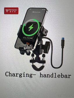 držák telefonu na motocykl s nabíjením - 8
