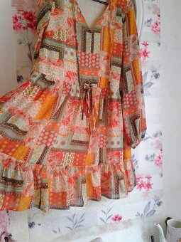 Krásné barevné šaty 38/40 - 8