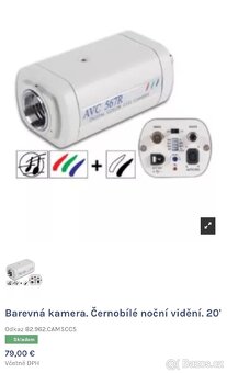 Bezpečnostní kamera AVC 567R Digitál color CCD camera - 8