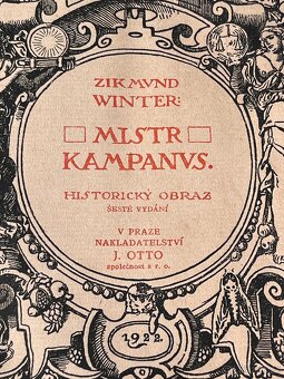 Starožitná historická kniha Zikmund Winter Mistr Kampanus - 8