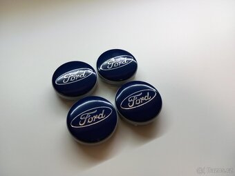 Středové krytky Ford, 54x52mm Modré logo - 8