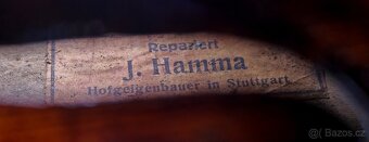 Staré 4/4 německé housle z19ho století dle Andrea Borelli - 8