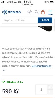 Nové sedlo na kolo Selle Royal Crussis - 8