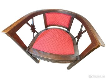 Starožitné křeslo první republika – Art Deco - 8