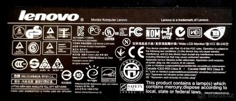 Monitor LENOVO 23´´(L2321xwD) plně funkční - 8