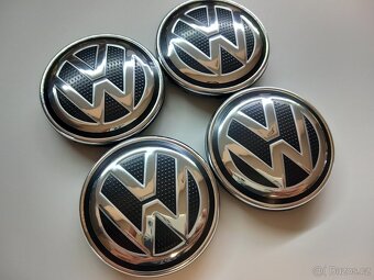 Středové krytky Vw, 56x52mm, struktura logo - 8