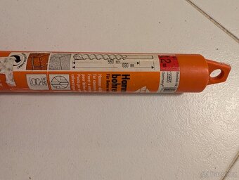 Hawera použitý vrták 55 mm SDS-max + nový Hawera 12 mm - 8