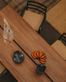 Masivní jídelní stůl KAVE HOME Sashi teak, PC34500 - 8