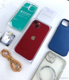 Prodám: KRÁSNÝ 🍏 Apple Iphone 13 128GB RED s příslušenstvím - 8