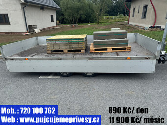 Přívěsný vozík s plachtou - DLOUHODOBÝ PRONÁJEM - 8