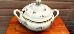 Starožitné čajové hrníčky,terina,džbán,omáčník s pokličkou - 8