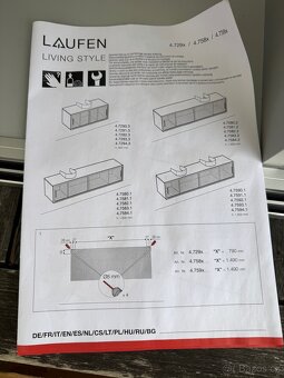 Skrinka pod umyvadlo Laufen Velka 160cm - 8