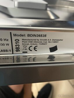 Nepoužitá myčka Beko BDIN36535 - 8