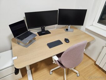 IKEA Bekant – elektrický polohovateľný stôl 160×80 cm (biela - 8