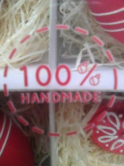 Design sada skleněných vánočních ozdob, 100% ruční práce - 8