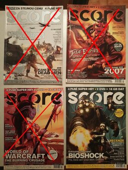 Časopisy SCORE č. 3 - 8