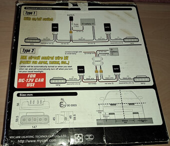 Světla pro denní svícení (Mycarr)-DRL-2x5 LED.12/24V. - 8