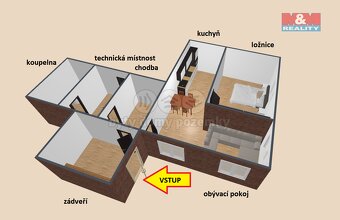 Pronájem bytu 2+kk, 70 m², Ostašovice u Lična - 8