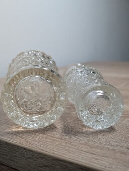 2 ks retro skleněné vázy, Václav Hanuš. - 8