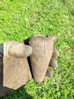 Stará  dřevěná  Hlavice  řadící páky - 8