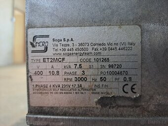 Elektrocentrála, generátor profi SDMO SH 75OO T-2 - 8