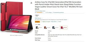 pouzdro kryt na tablet mobil Antbox iPad 10.2'' Case červené - 8