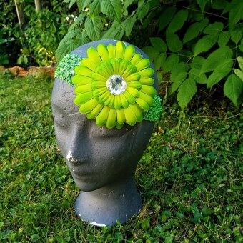 MIX dětských čelenek na focení růžové, fialové, bíle atd.. - 8