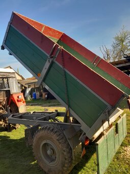 Jednonapravová brzděna kára za traktor - 8