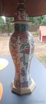Porcelánová stolní lampa - 8