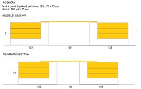 Délkově variabilní velkorysá kancelářská sestava - 8