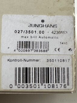 Hodinky Junghans max bill automatic - 8