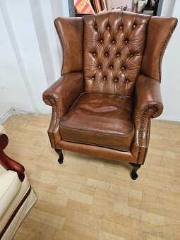 CHESTERFIELD ŠTÝL,KOŽENÁ,ZNÍŽENÁ CENA - 8