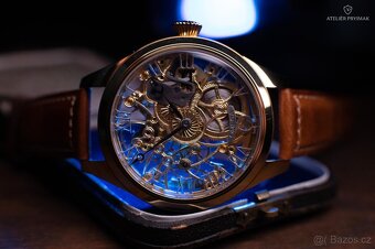 Exkluzivní starožitné skeletové hodinky OMEGA 1938 - 8