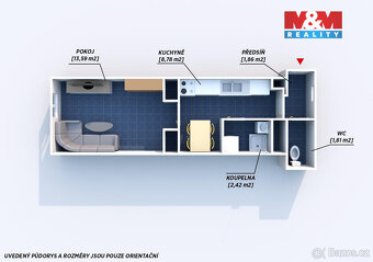 Prodej bytu 1+kk, 29 m², Praha, ul. Husitská - 8