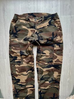Maskáčové baggy-cargo kalhoty vel.M/38 - 8