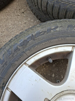 Alu kola vw golf 4 , 195/65R15 zimní pneu - 8
