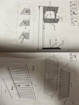 Dětská postýlka s přebalovacím pultem - 8